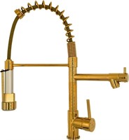 Gold Pulldown Kitchen Faucet