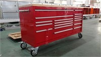 NEW 72" Red 17-Drawer Tool Bench