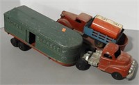 Lot #825 - Hubley Cast Toys, Trucks and Trailers,