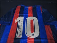 Leo Messi signed soccer jersey COA