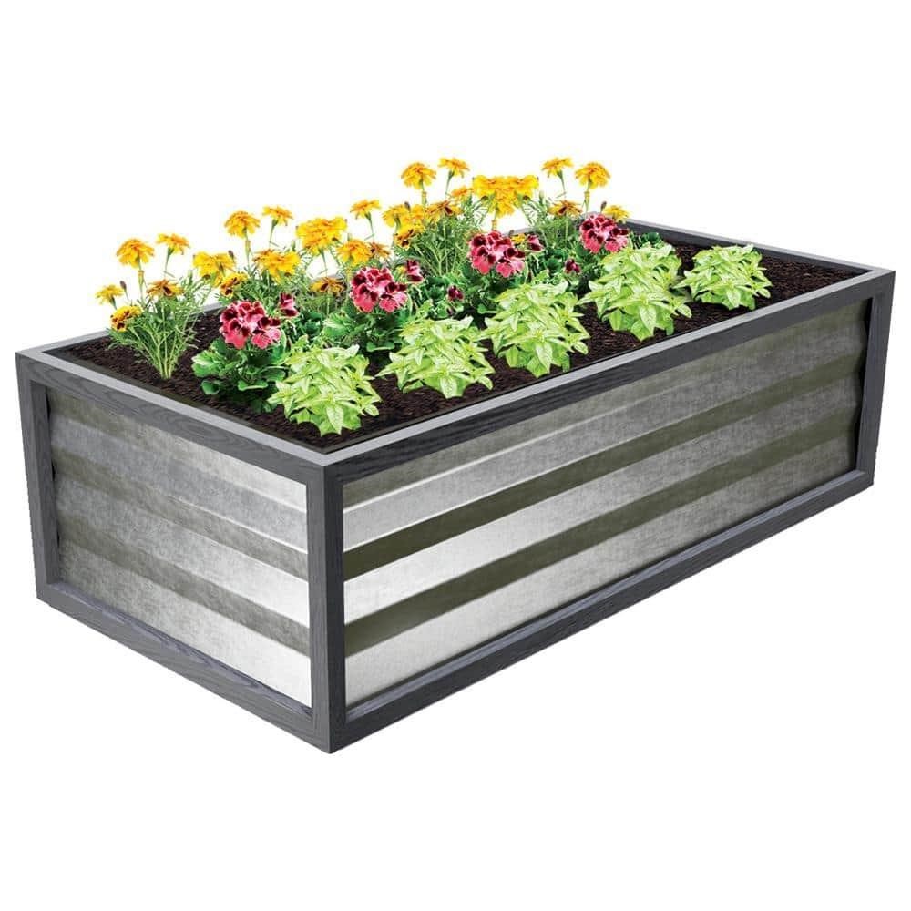 Cinch Smart Garden 48 in. x 24 in. x 12 in. Grey C