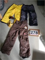 2-xl youth ski pants, 1-18 jr, goggles, mittens