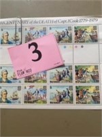 BICENTENARY OF THE DEATH OF CAPT COOK MINT SHEET