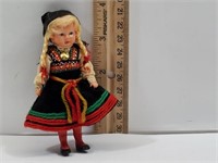 Vintage Hard Plastic Doll 3.5" Tall