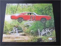 Dukes of Hazzard cast signed 8x10 photo JSA COA