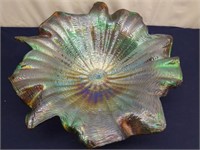 Art glass bowl 18" diameter