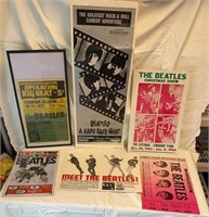 6) Beatles Posters: Vtg Orig 1966 THE BEATLES