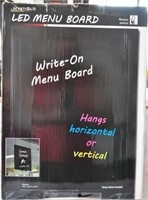LED mystiglo illuminated write-on menu board