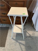 Painted wood side table/ plant stand-12” square x