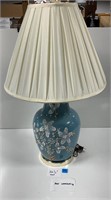 Very Pretty Vintage Hand Painted Glass Lamp