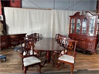 Aico Dining Table w/8 Chairs, Hutch, & Buffet