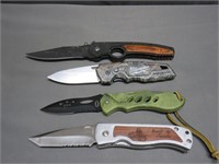 Lot of 4 Folding Knives Frost Milwaukee