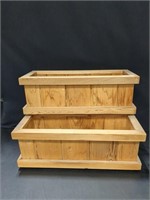 2 Cedar Box planters 9" x 24"