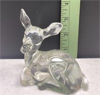Clear glass deer