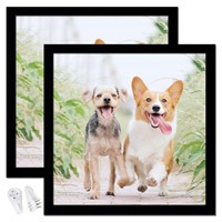 icariery Black 24x24 Picture Frame Set of 2, High