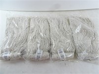 Lot of 4 ABC Cotton Screw Type Mop Heads