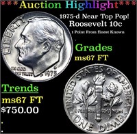 ***Auction Highlight*** 1975-d Roosevelt Dime Near