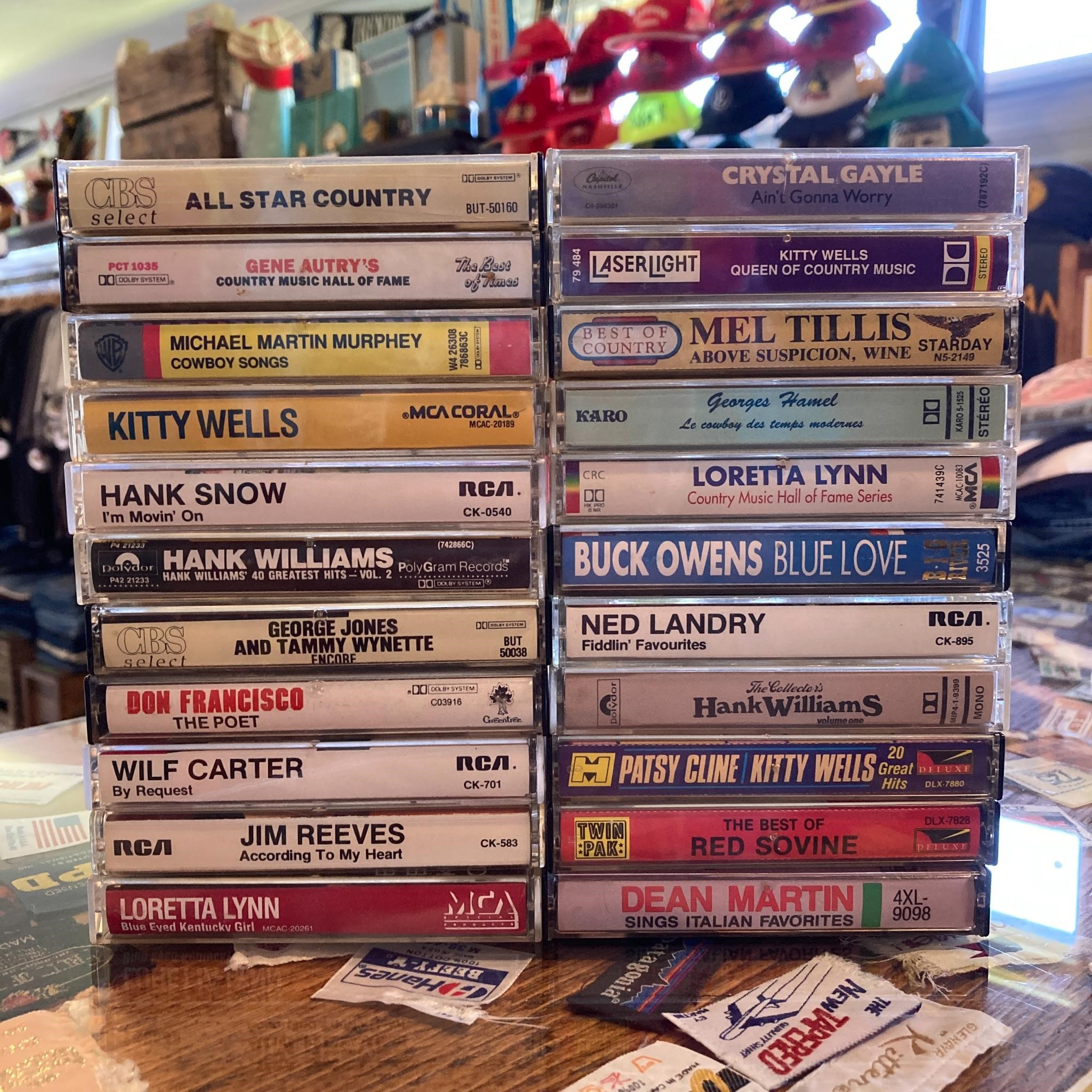 Lot of 22 Mixed Vintage Music Cassette Tapes