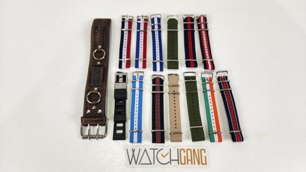 (14) New Watch Bands (one is deep blue and one is