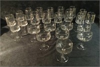 Assorted Mikasa Glass Goblets