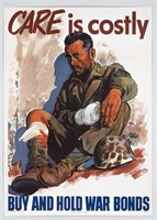 CARE IS COSTLY WWII WAR BOND POSTER