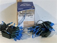 Fairy string lights, blue waterproof, battery,