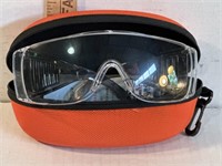 NEW Saftey glasses with hard case