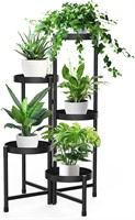 5-Tier Metal Plant Stand - Black