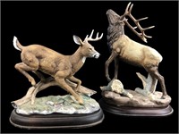 2 HOMCO Animal Sculptures