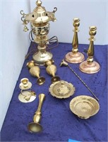 Brass  Decor, Candle Holders, Vases, Bowls