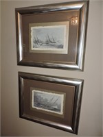 Signed & No Pair of Lithographs by Warren Sheppard