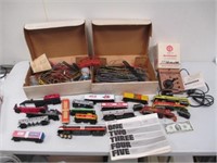 Large Model Train Lot w/ Cars, Track & More -