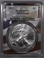 2017 PCGS MS70 Silver Eagle PERFECT