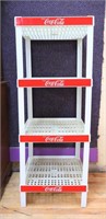 Vintage plastic Coca Cola display shelf