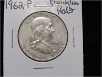 1962 P FRANKLIN HALF DOLLAR 90%