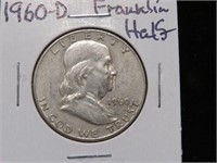 1960 D FRANKLIN HALF DOLLAR 90%