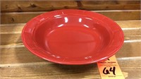 Large pasta serving bowl- red