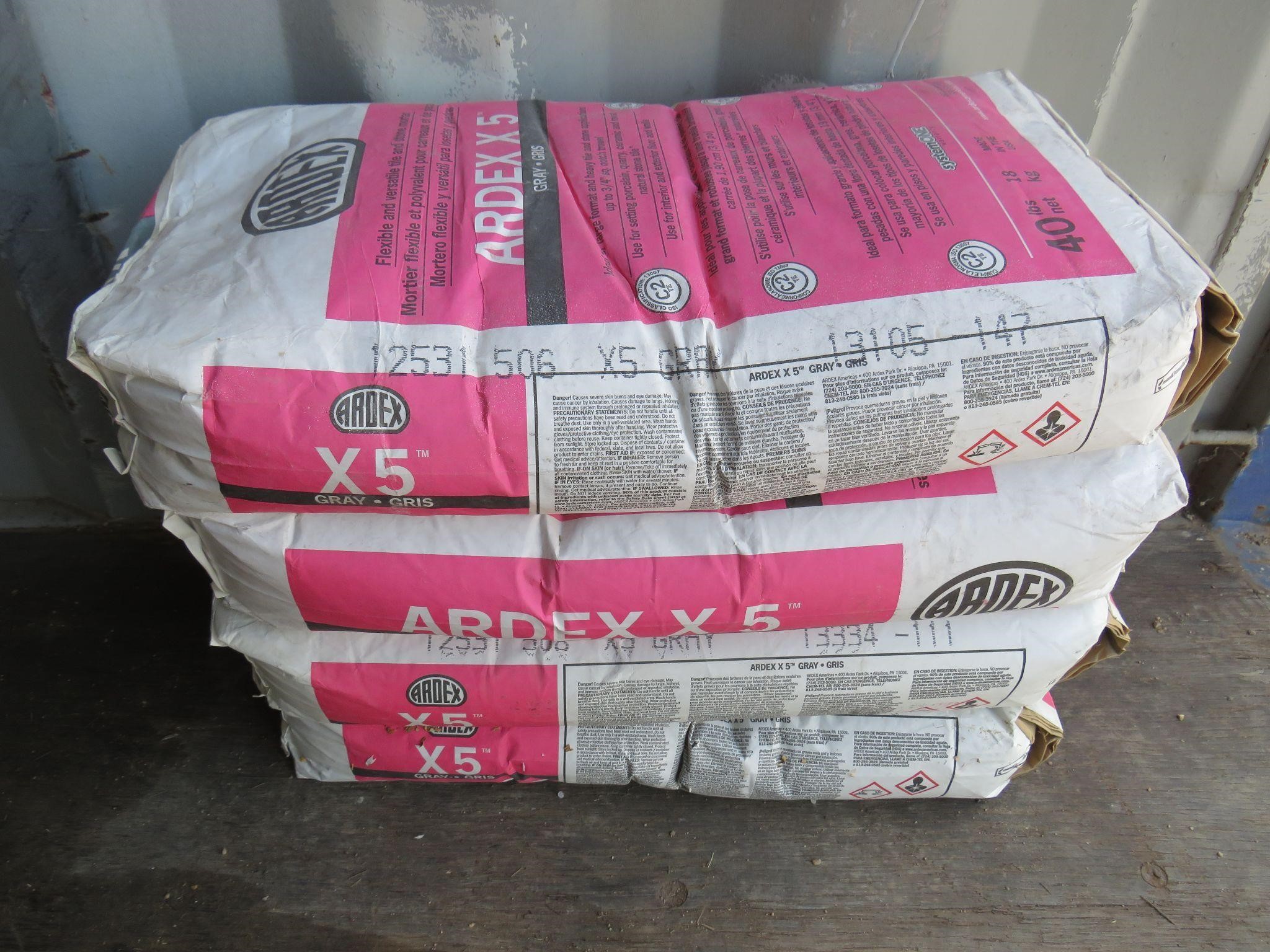 ARDEX GREY MORTOR / (4) 40LB BAGS