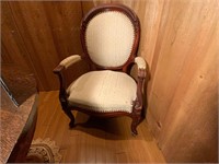 Antique Victorian Upholstered Arm Chair