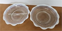 Opalescent Hobnail dishes