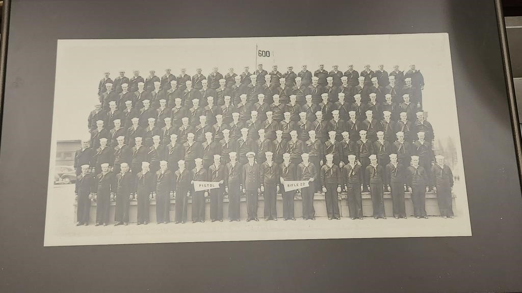 US Military WW2 Framed Photo Company 600