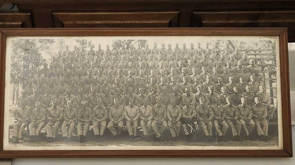 US Military WW2 200E RTC Framed Group Photo