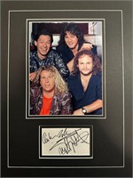 Van Halen Custom Matted Autograph Display