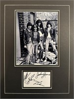 The Ramones Custom Matted Autograph Display
