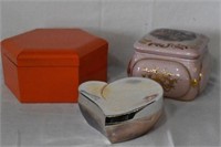 Lot of 3 Trinket Boxes