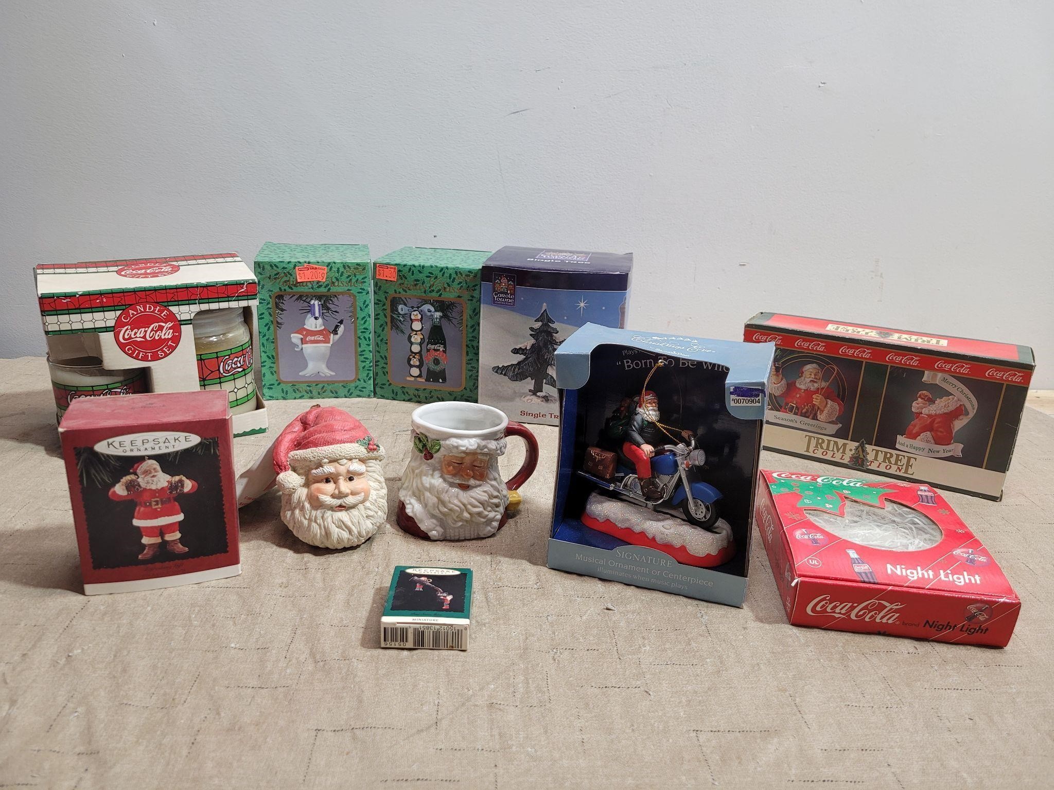 Coca-Cola Ornaments, Candles and Other Decor