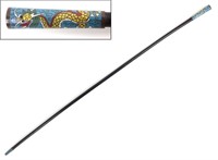 Beautiful Chinese Cloisonne Walking Stick