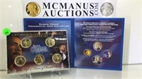 2 PC OBAMA COIN SETS