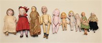 (10) Tiny Bisque Dolls