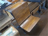 Wood & Cast School Desk 20x24x28"